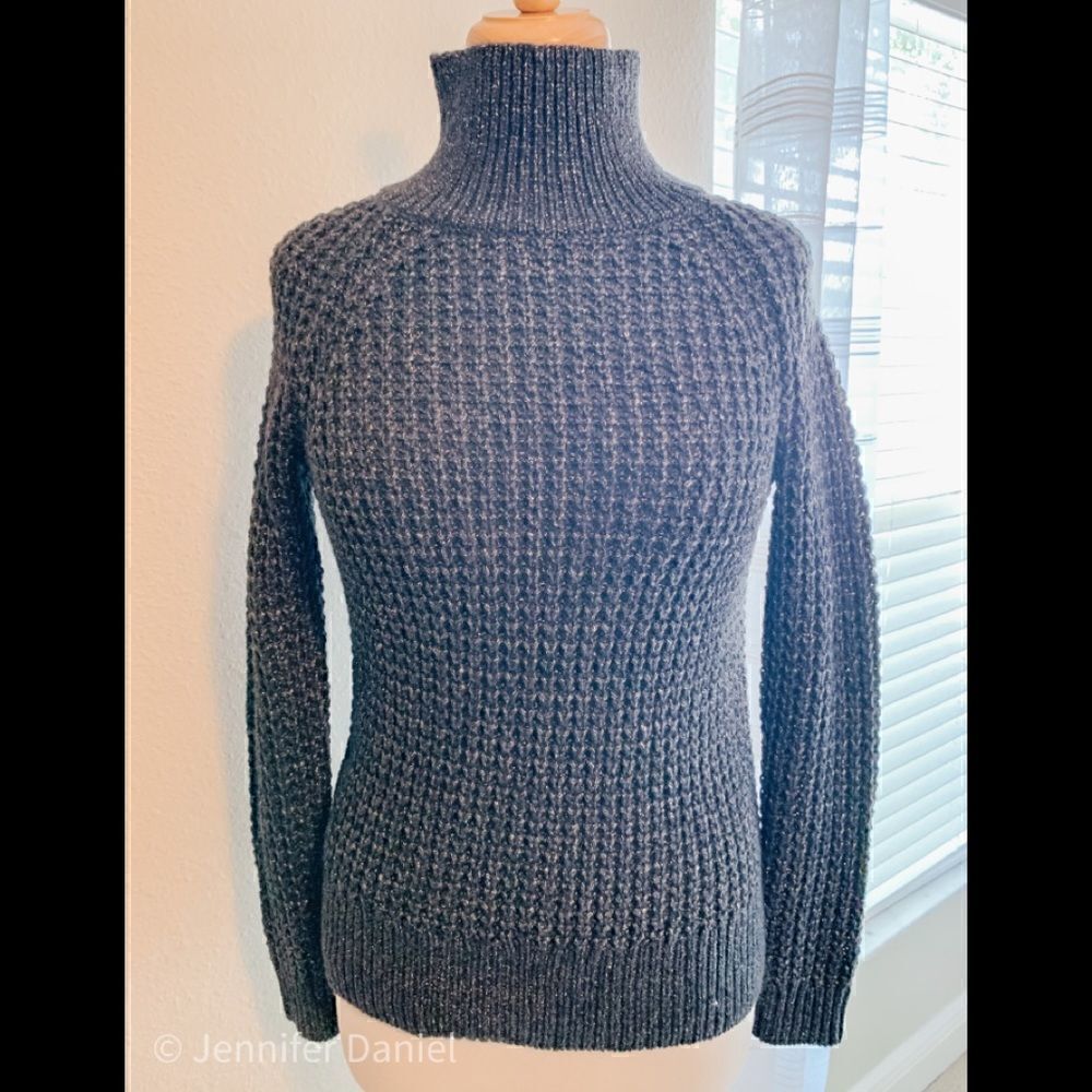 LOFT grey turtleneck sweater